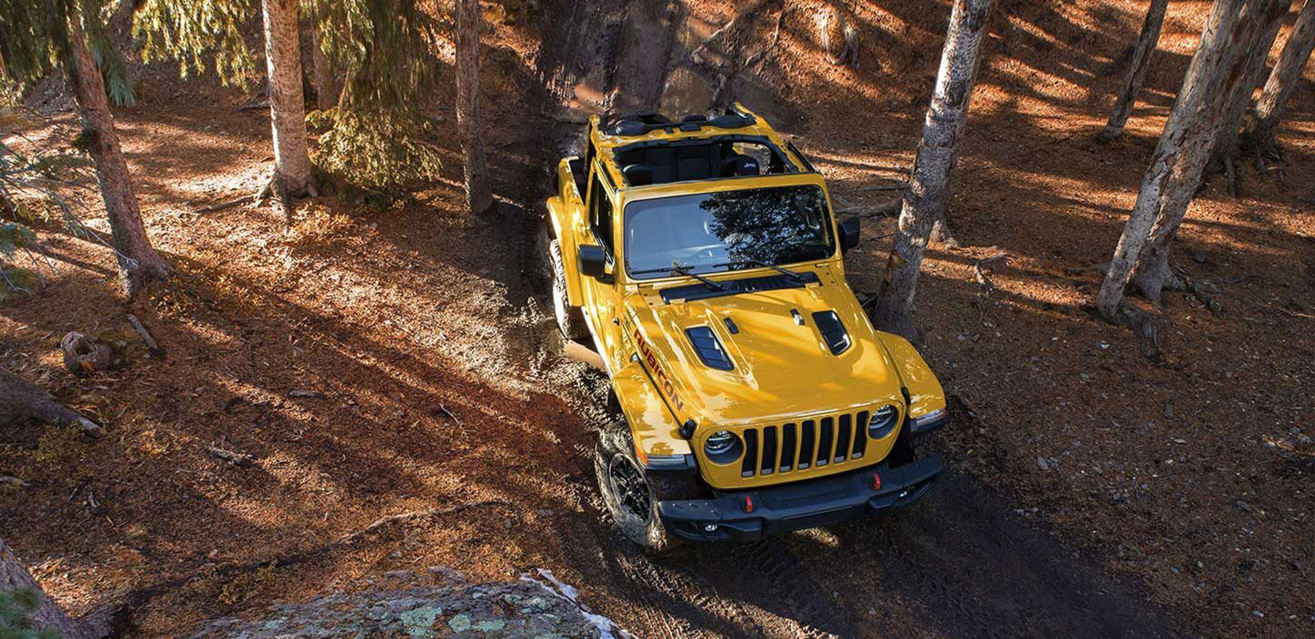 Yellow Jeep Wrangler